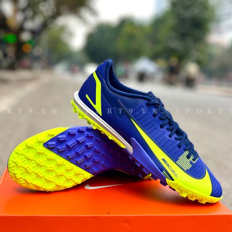 Nike Mercurial Vapor 14 Academy TF Football Recharge - Tím/Xanh Dạ Quang - CV0978-474